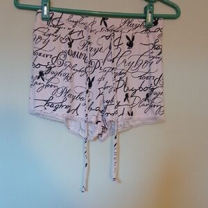 Playboy Pink Script Lounge Shorts Size S/P
